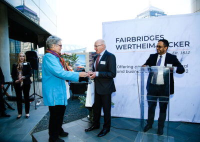 Gift bag to Judge Satchwell